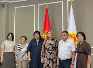 Директор НИИХП Марина Николаевна Костюченко в рамках рабочего визита в Бишкек встретилась с руководителями Киргизской государственной медицинской академии, Института питания, компаний АКУН и Wires.